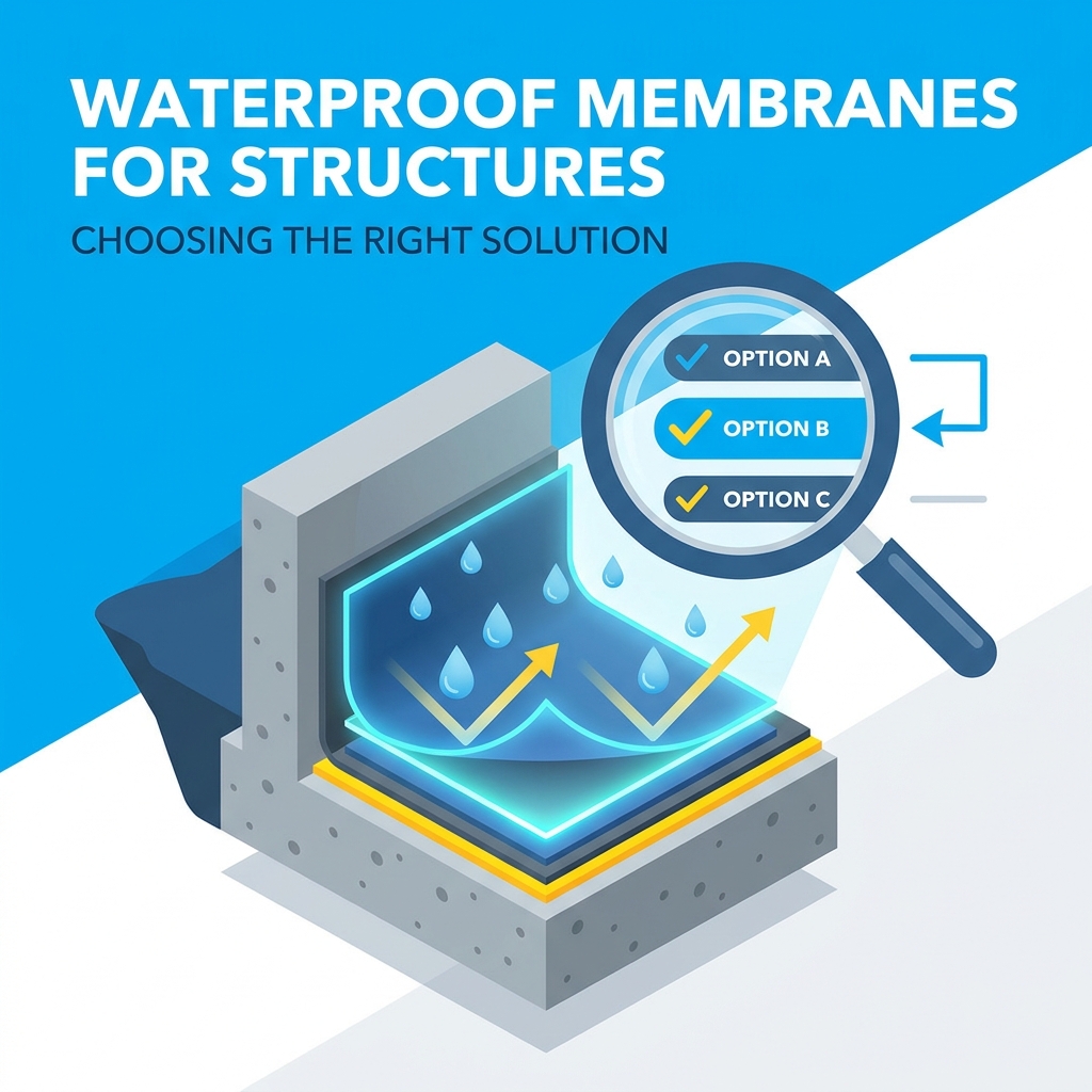 Las mejores membranas impermeables para estructuras: elegir la solución adecuada para la impermeabilización del hormigón